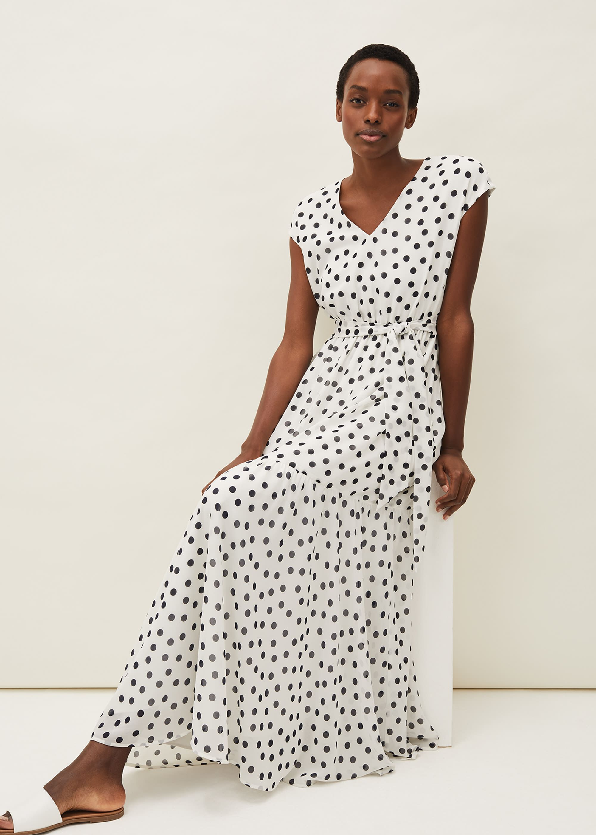 Verena Spot Maxi Dress | Phase Eight